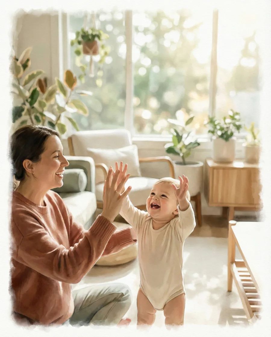 Parent and child together